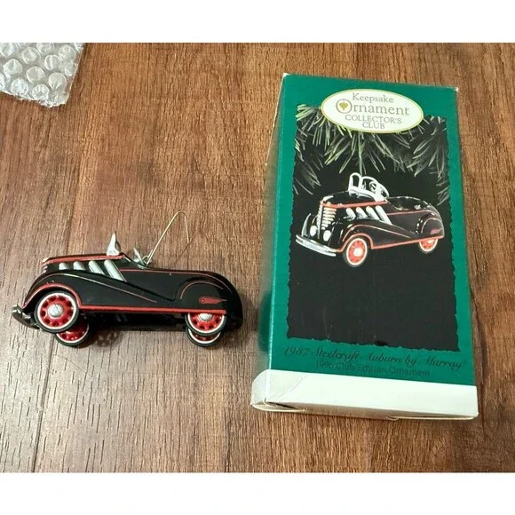 Hallmark Keepsake Club Edition 1996 Ornament, 1937 Steelcraft Auburn by Murray - Picture 1 of 7